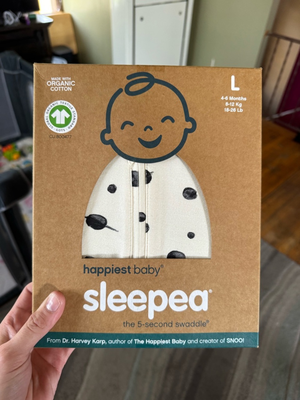 sleepea Happiest Baby Organic Cotton Swaddle